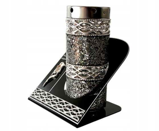 ZNICZ WITRAŻ KAPLICZKA AKRYL MOZAIKA DUŻY CIĘŻKI SREBRNY