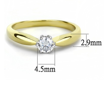 Złoty pierścionek zaręczynowy ONE WAY grawer r.10