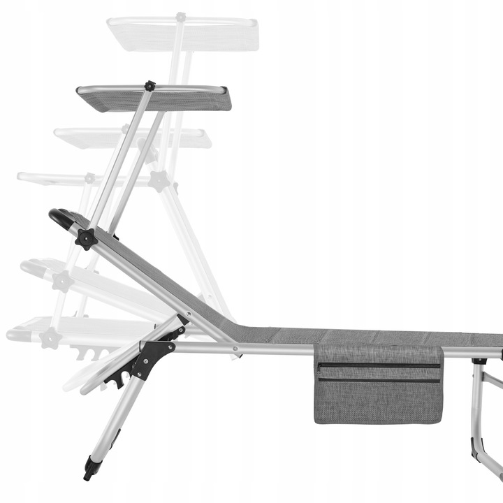 Leżak Lorella tapicerowany, składany