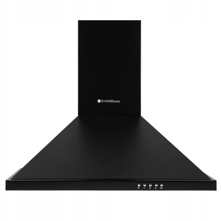 OKAP KUCHENNY KOMINOWY ŚCIENNY 60CM CZARNY LED