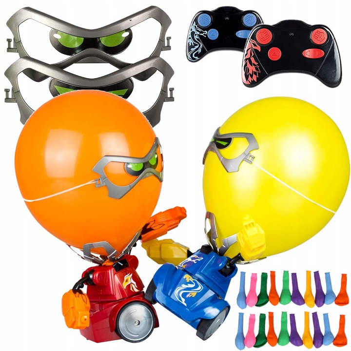 Zdalnie Sterowane Walczące Balony Roboty 2 piloty 20 balonów Walka Robotów