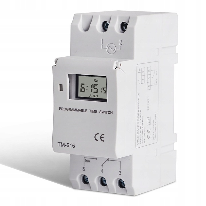 PROGRAMATOR CZASOWY SZYNĘ CYFROWY TYGODNIOWY Programowalny Zegar Cyfrowy