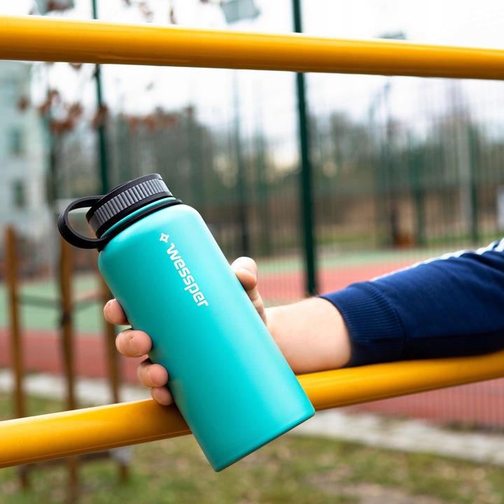 Kubek Termiczny Wessper Termos na Herbatę Bidon Butelka Termiczna Stal 1l