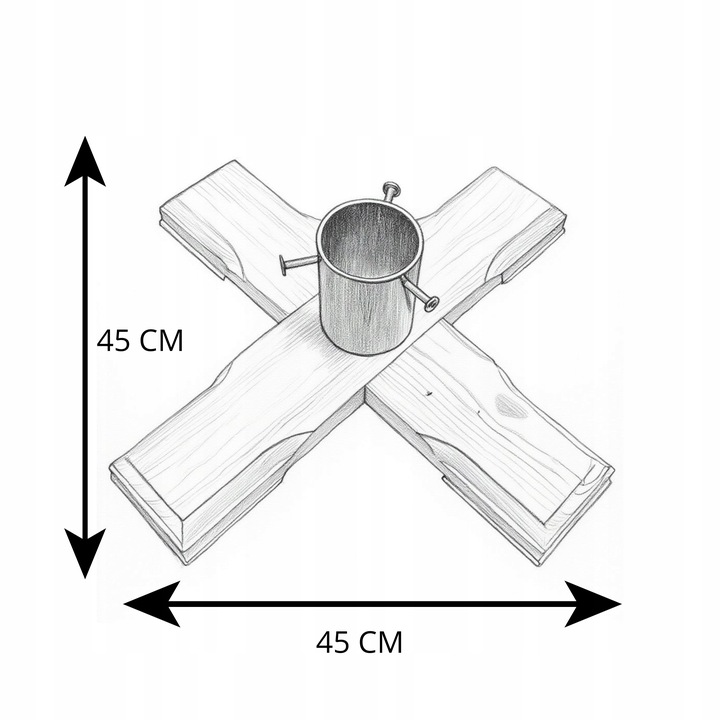 STOJAK CHOINKOWY PODSTAWKA POD CHOINKĘ STABILNY DREWNIANY SKŁADANY