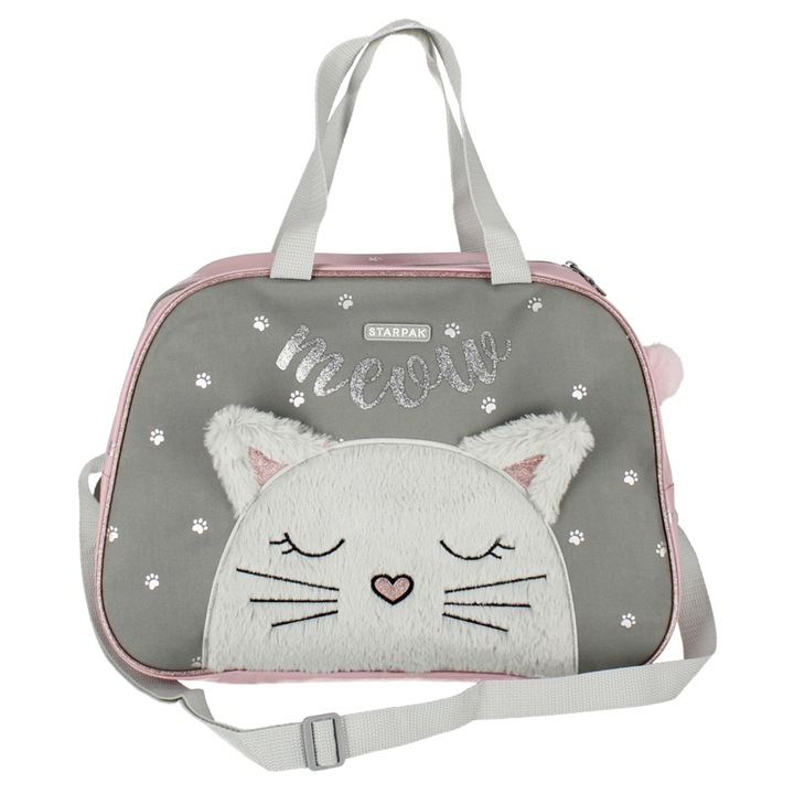 Pojemna torba na ramię dla dziewczynki KOTEK