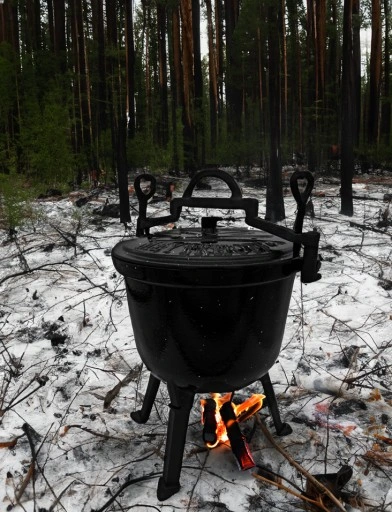 Kociołek żeliwny EMALIOWANY Meyerhoff MARMUREK 8L