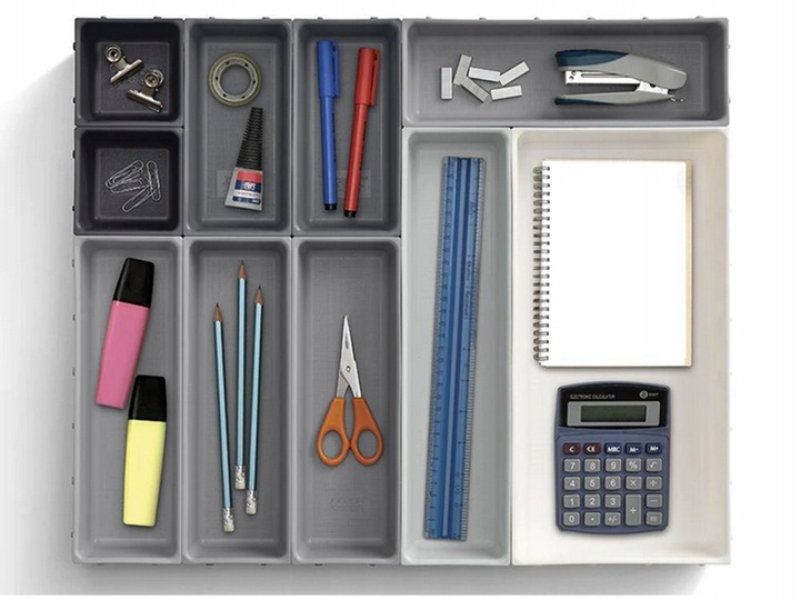 ORGANIZER KUCHENNY NA SZTUĆCE WKŁAD DO SZUFLADY POJEMNIK MODUŁOWY POJEMNY