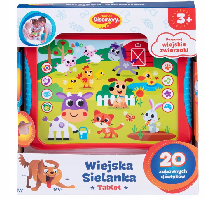 Dumel TABLET WIEJSKA SIELANKA QUIZ ZWIERZĘTA PL 3+