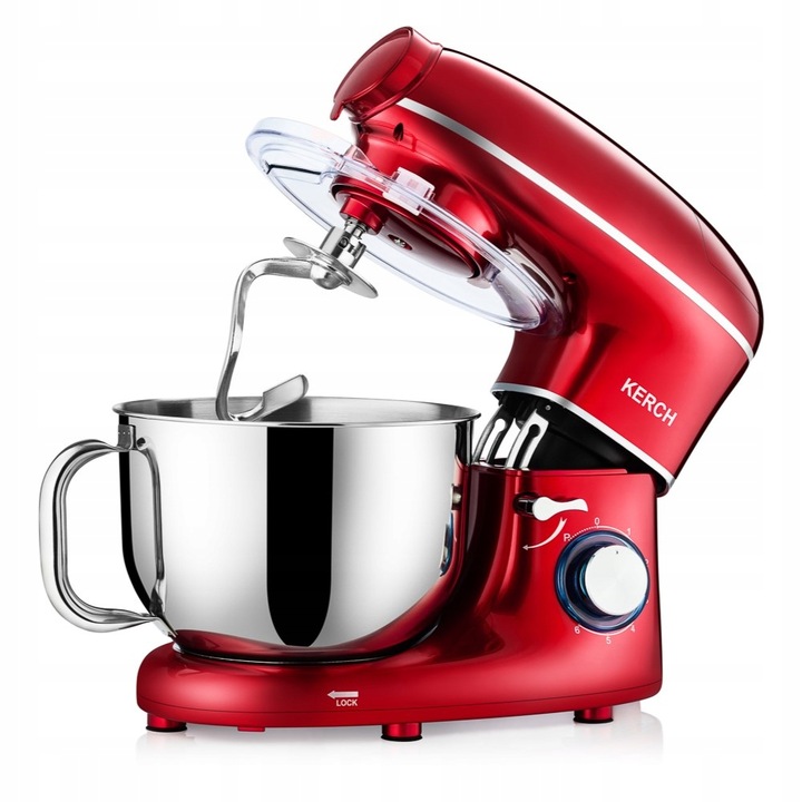 ROBOT KUCHENNY PLANETARNY MIKSER Z MISĄ KERCH ROTARY 4000W RED 6,2L