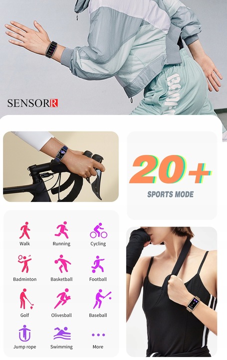 ELEGANCKI ZEGAREK DAMSKI SMARTWATCH SMARTBAND PL