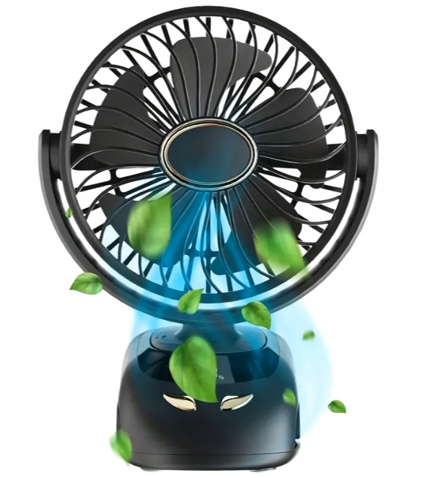 WENTYLATOR BIURKOWY Bezprzewodowy Z KLIPSEM I PODSTAWĄ Aroma BOX Cichy