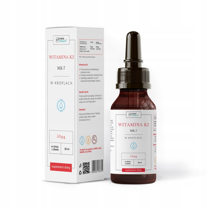 Witamina K2 MK-7 krople KRĄŻENIE, KOŚCI 30 ml