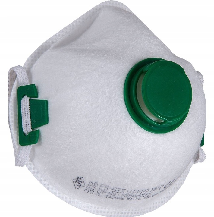 Maska półmaska filtrująca przeciwpyłowa z zaworkiem FS-623V FFP2 NR 15 SZT