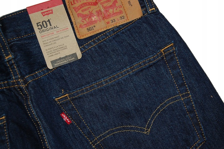 LEVIS 501 33/32 W33 L32 STRAIGHT 0115 pas 86 cm