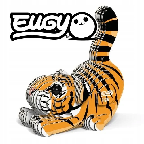 Tygrys - Eko Układanka 3D - Eugy