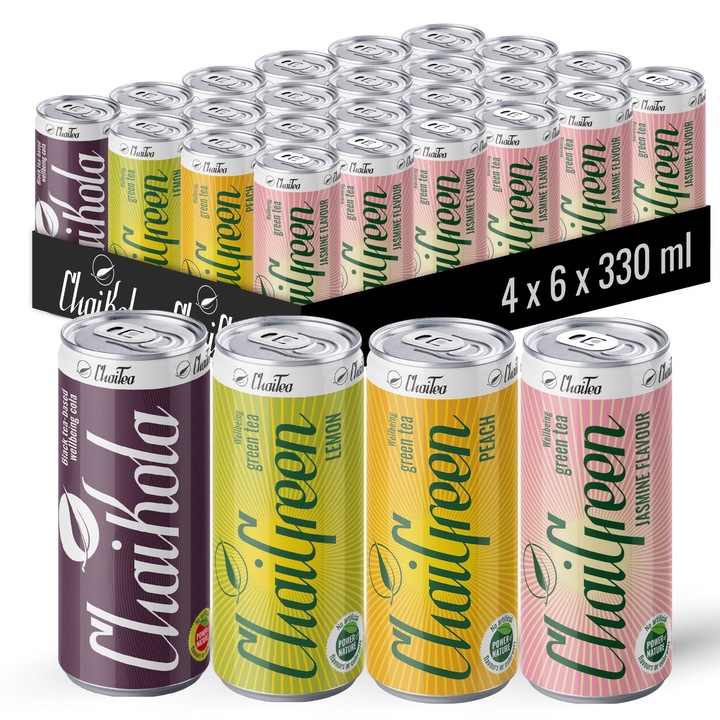 ChaiTea Mix 24x330ml ChaiKola Chaigreen zielona herbata ice tea napój