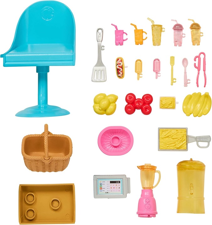 Barbie HPL71 Lemoniadowy truck furgonetka auto Mattel