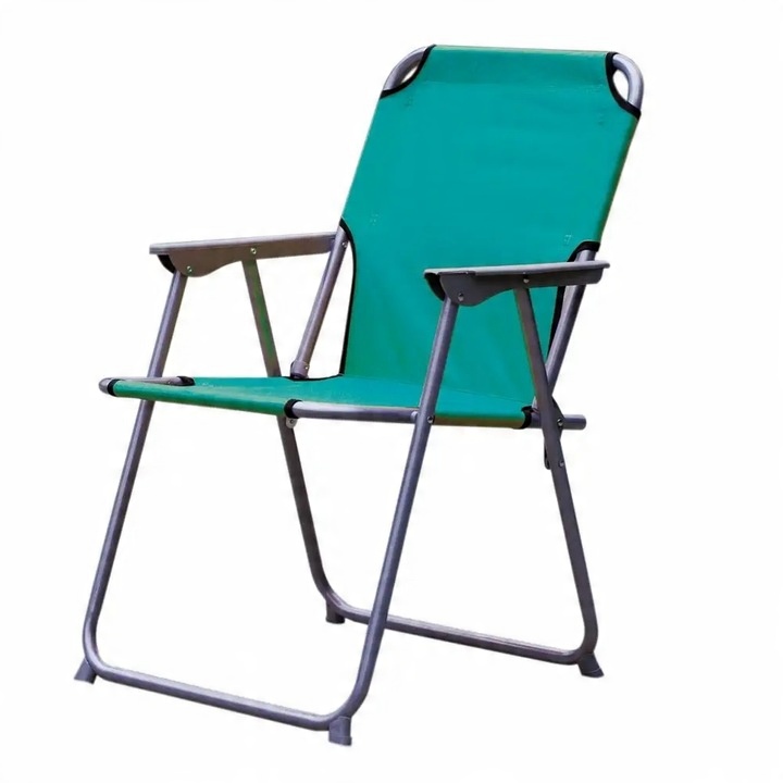 Krzesło ogrodowe plażowe turystyczne Linder Exclusiv metalowe niebieskie
