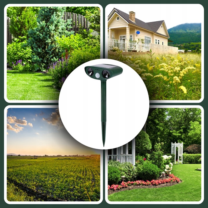 ODSTRASZACZ ZWIERZĄT KOTÓW PSÓW DZIKÓW SAREN PTAKÓW ITP + Lokalizator Ruchu