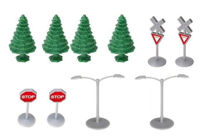 Kolejka Elektryczna Pociąg Ogromny Tor Tunel Podnoszony Most 366cm Wagony