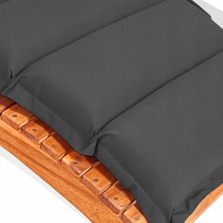 MATERAC PODUSZKA PODUCHA NA LEŻAK 183x56 ANTRACYT