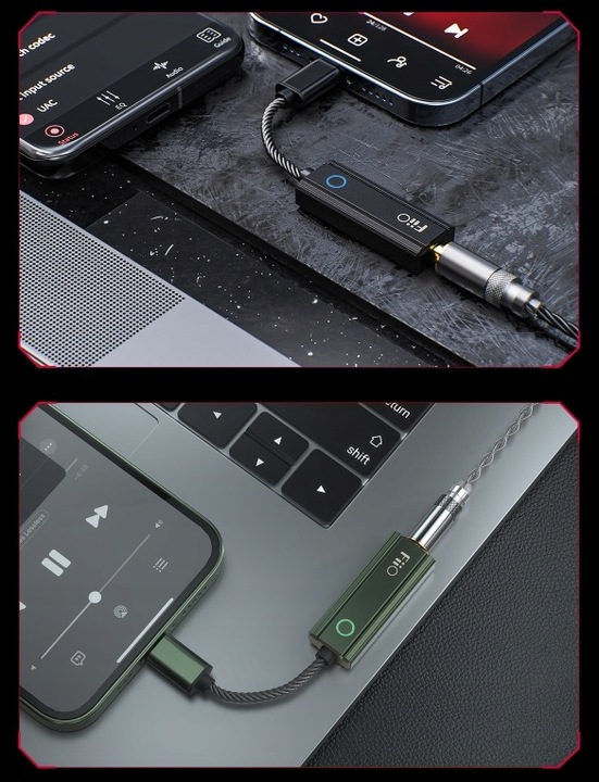 PRZENOŚNY WZMACNIACZ SŁUCHAWKOWY FIIO KA1 WERSJA APPLE Lightning DAC/AMP