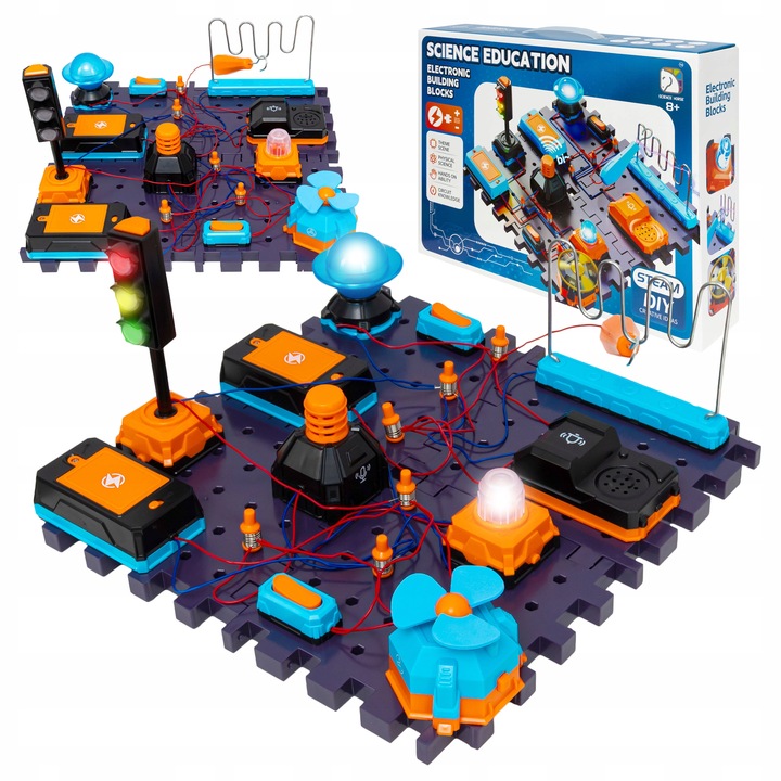 NAUKOWIEC LABORATORIUM ELEKTRONIKI DLA DZIECI ZESTAW EDUKACYJNY DLA DZIECI