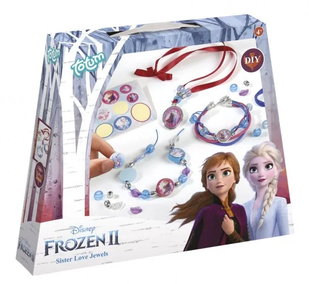 Totum Disney Frozen 2 KRAINA LODU zestaw kreatywny do robienia bransoletek