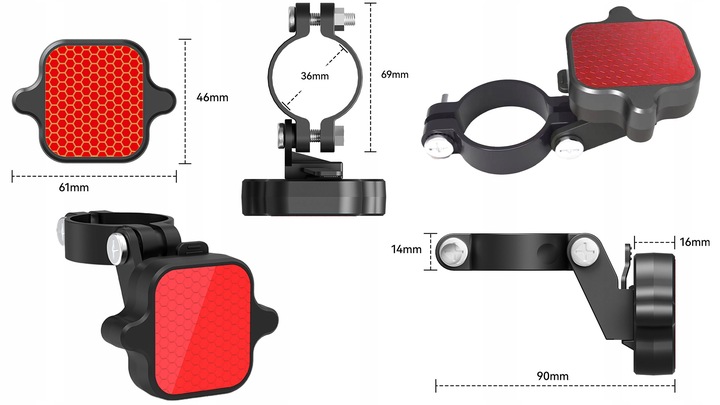 Lokalizator GPS LiTag MiLi lampka tylna do roweru światło rowerow IOS APPLE