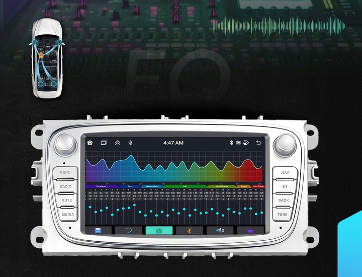 RADIO SAMOCHODOWE do FORD MONDEO MK4 FOCUS MK2 MK3 GALAXY GPS ANDROID RDS