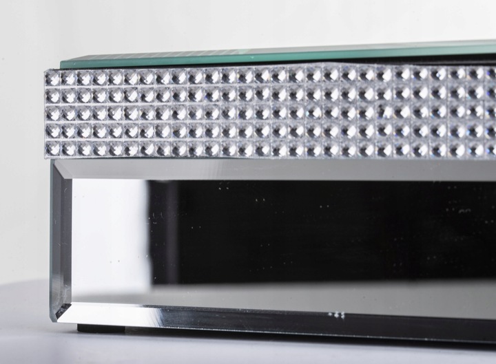 LUSTRZANY POJEMNIK PUDEŁKO NA CHUSTECZKI HIGIENICZNE GLAMOUR PREZENT ŚLUB