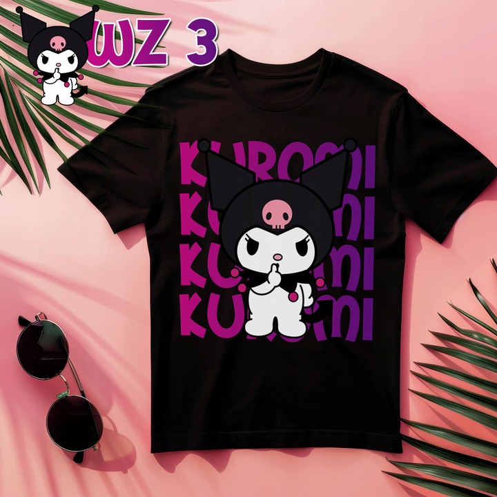 ZESTAW KOSZULKA KUBEK IMIĘ KUROMI ONEGAI MY MELODY PREZENT URODZINY MIKOŁAJ