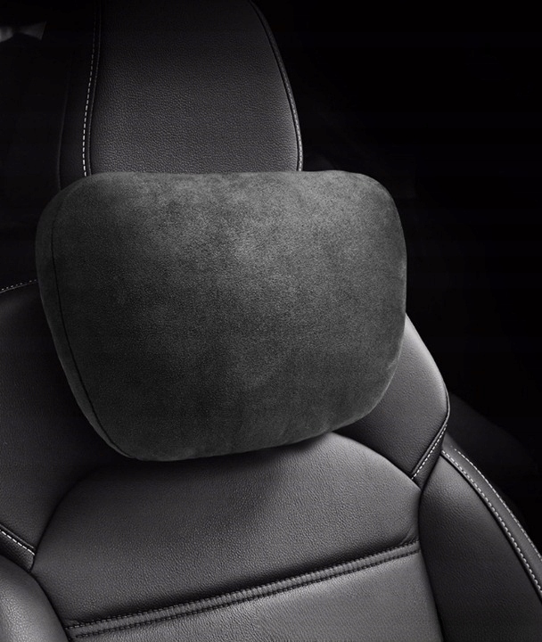Poduszka Samochodowa Pod Szyję Głowę Kark Podróżna Zagłówek Zamszowa 2szt