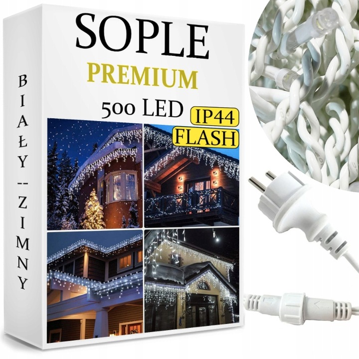 SOPLE 500 LED LAMPKI ZEWNĘTRZNE IP44 STAŁE + FLASH