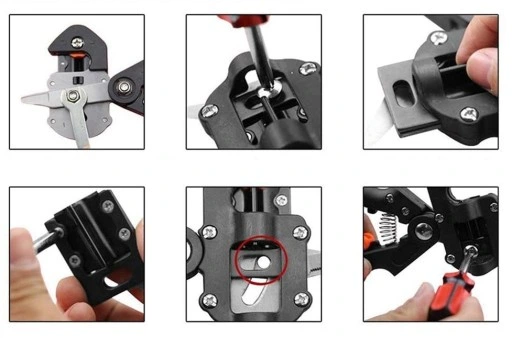 ZESTAW SEKATOR NOŻYCE NOŻYCZKI OGRODOWE DO SZCZEPIEŃ OKULIZACJI DRZEW ETUI