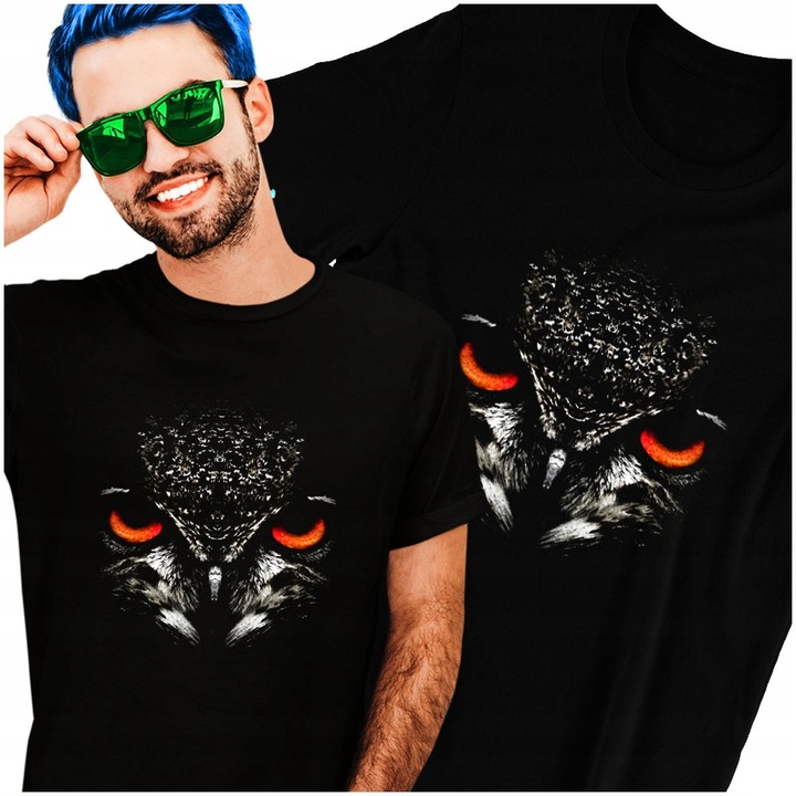 Koszulka Sowa Sową 3D Owl Puchacz M