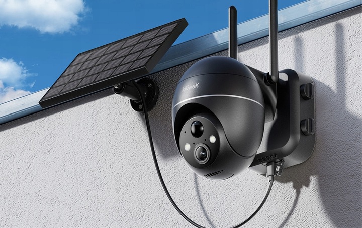 Kamera Solarna Zewnętrzna Obrotowa IP WiFi UHD 5MPx 1944P 4x Zoom 32GB