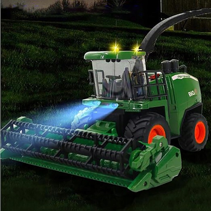 TRAKTOR ZDALNIE STEROWANY CIĄGNIK Z PRZYCZEPĄ RC na PILOTA 2W1