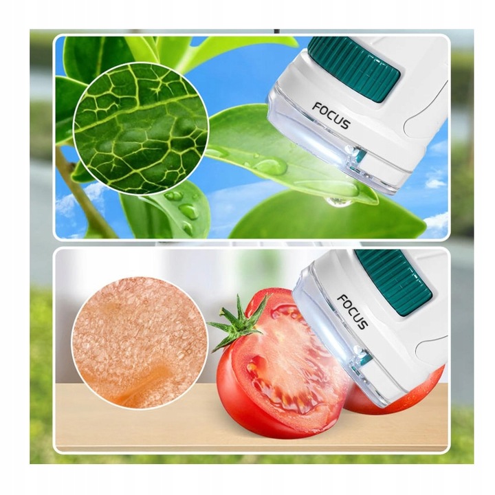 MIKROSKOP EDUKACYJNY DLA DZIECI 2W1 LABORATORIUM 60X/180X + AKCESORIA