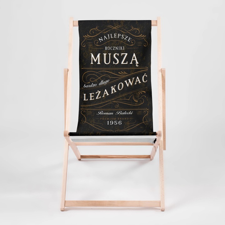 Leżak Personalizowany WHISKY Drewniany Prezent Na Urodziny Dla Faceta Taty