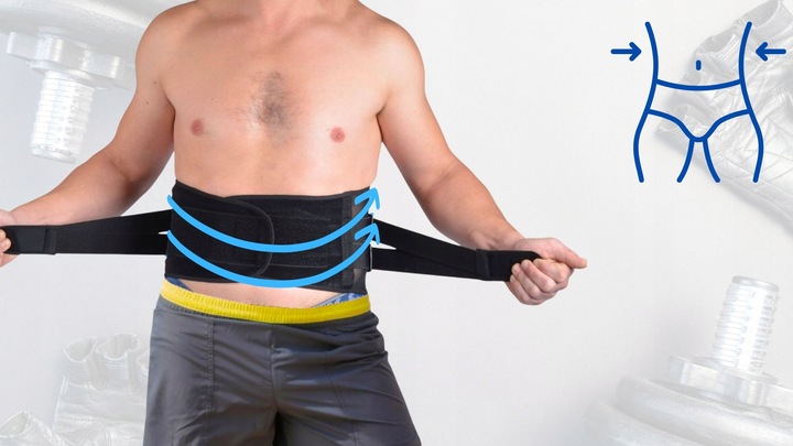 PAS LEDZIOWY na kręgosłup lędźwiowy na dyskopatię ORTOPEDYCZNY do pracy XL