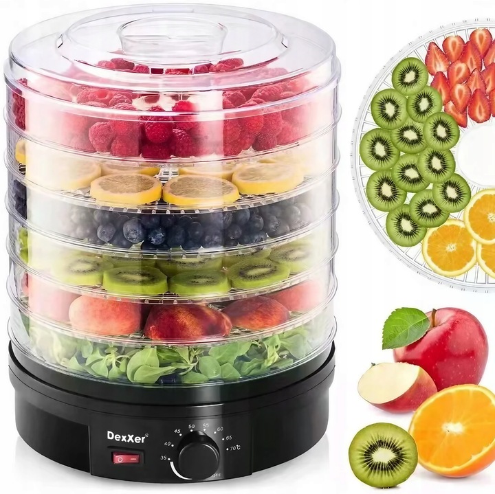 SUSZARKA DO GRZYBÓW OWOCÓW WARZYW SPOŻYWCZA DUŻA 5 SIT 4 CM 500W ŻYWNOŚCI