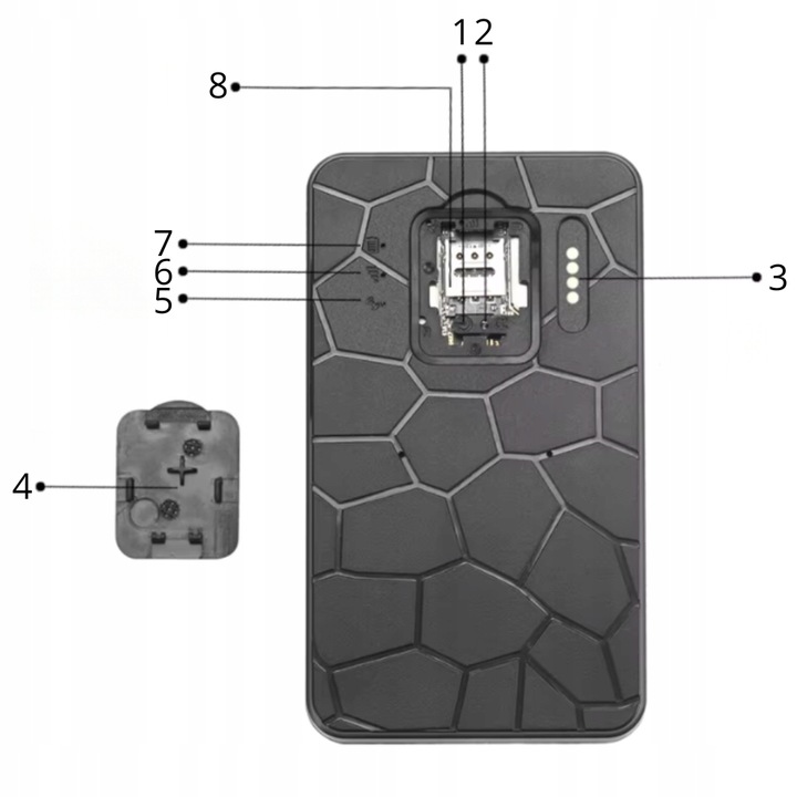 LOKALIZATOR GPS 4G MINI DO POJAZDU ROWERU AUTA MAGNES TRACKER G50L 10000mAh