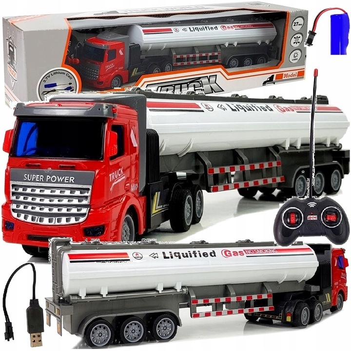 Ciężarówka z przyczepą sterowana samochód zdalnie sterowany auto TIR na rad