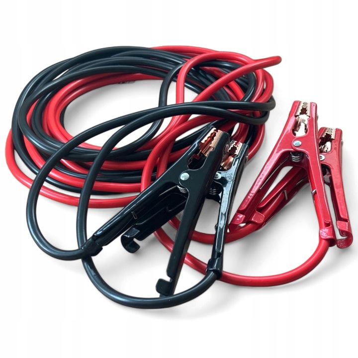 SOLIDNE KABLE PRZEWODY ROZRUCHOWE 900A 6m 6 metrów GRUBE 20mm2 2x 6m MOCNE