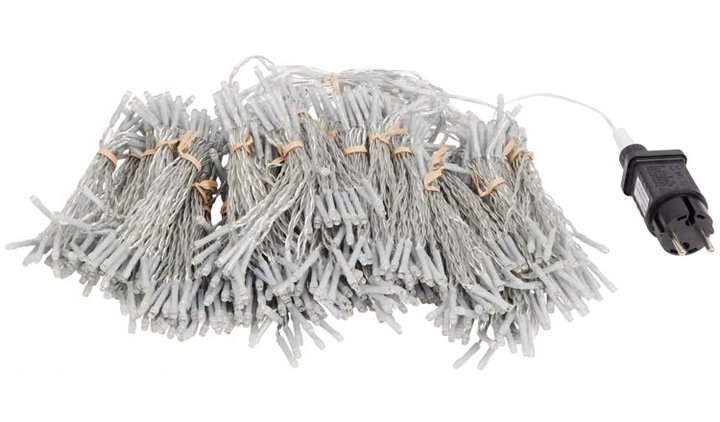 Kurtyna świetlna zewnętrzna duża 4x2m 700 LED timer Oświetlenie Świąteczne