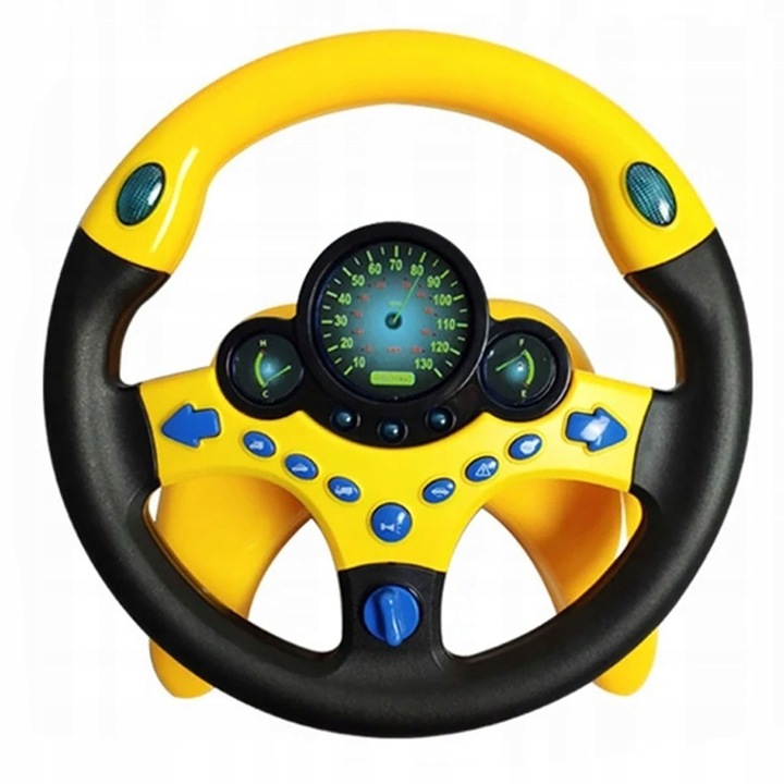 Kierownica zabawka INTERAKTYWNA DLA CHŁOPCA dźwięki symulator jazdy