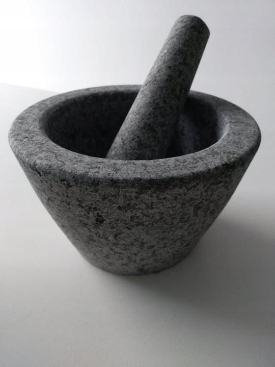 solidny moździerz kuchenny z tłuczkiem Granitowy trwała jakość prezent