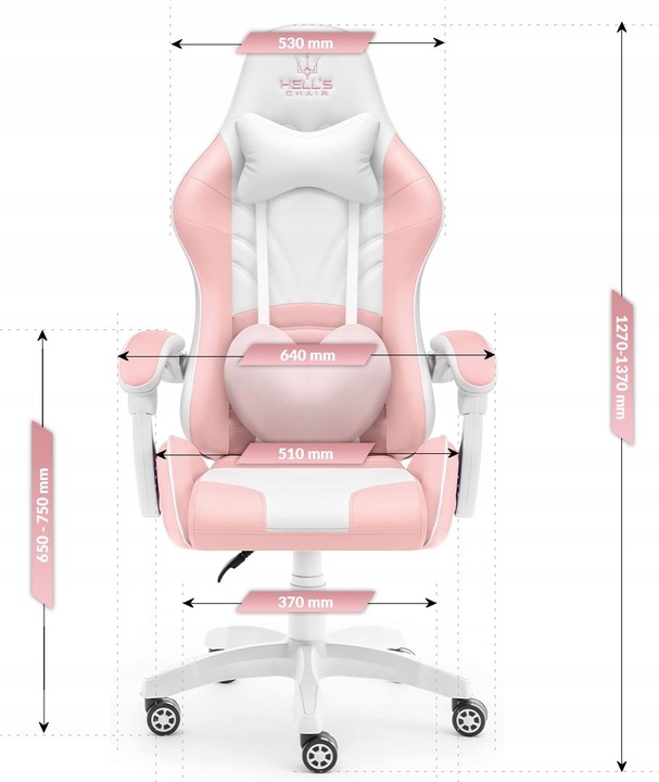 FOTEL GAMINGOWY DLA GRACZA BIUROWY HELL'S