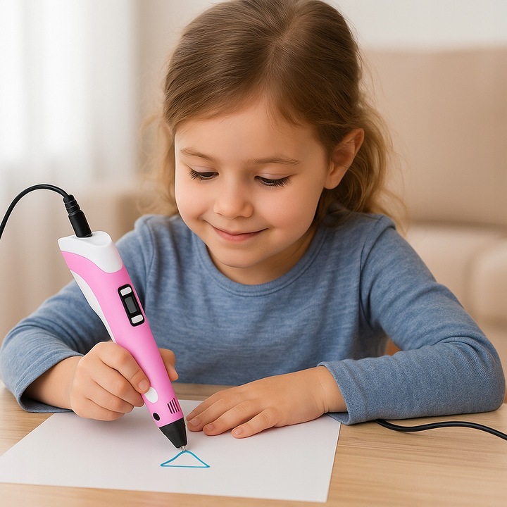 Długopis 3D Drukarka Zestaw + Wkłady 100m PLA Filament 4 KOLORY DO WYBORU